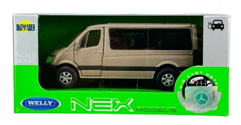 Welly Mercedes-Benz Sprinter Traveliner 1:34 hnědý